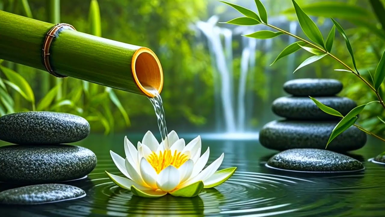 Soothing Music + Water Sounds 🌿 Relaxing Music for Stress Relief & Inner Peace, Spa Music Relaxation