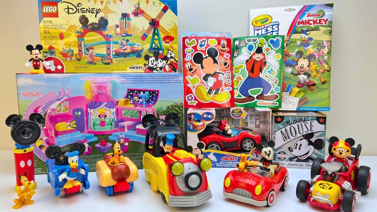 Mickey Mouse Toys Collection Unboxing Review | Ferris Wheel Big Carnival | Glamping RV