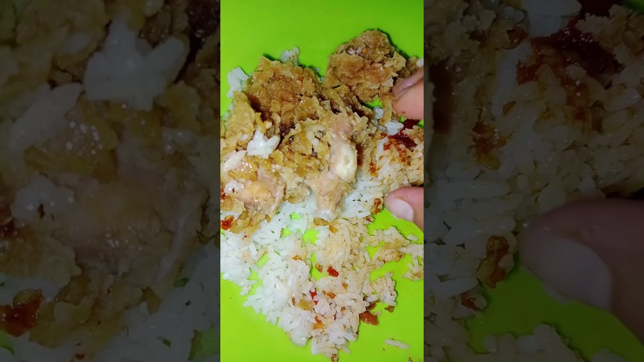 Makan lauk ayam kentacky😋 #fypシ #ayamkentacky #food #asmr #mukbang 