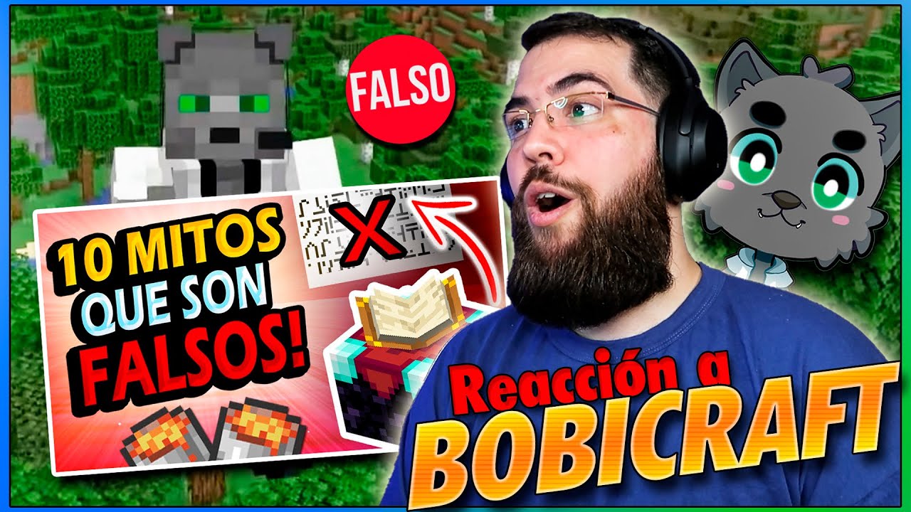 Nalzar REACCIONA a Bobicraft: 10 MITOS de MINECRAFT que son FALSOS #1