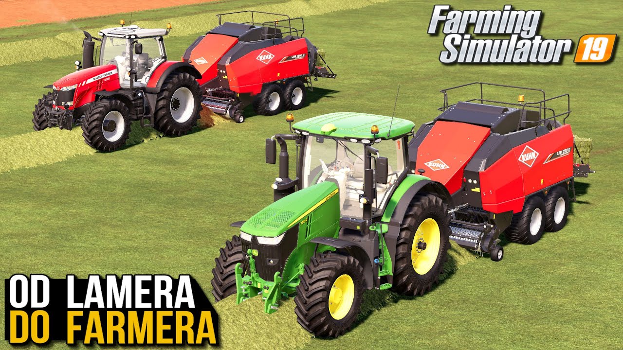 Prasowanie i zbieranie siana (od Lamera do Farmera) | Farming Simulator 19 | #6