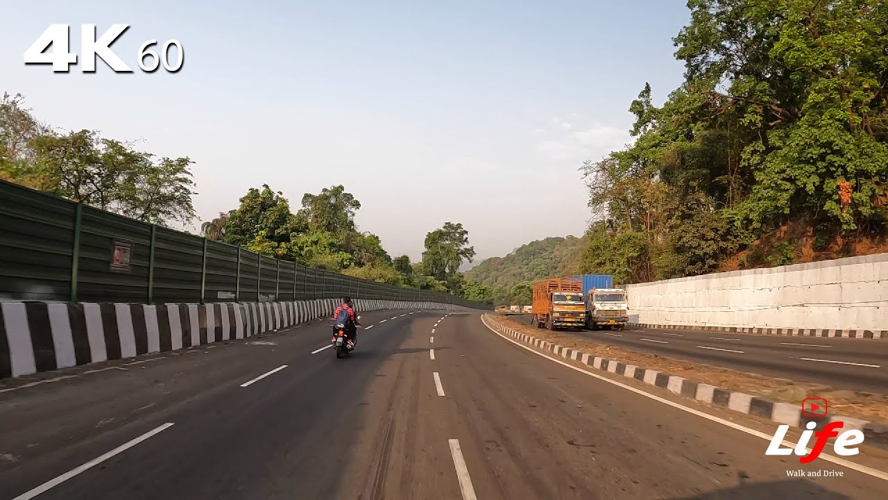 Driving In Konkan,  Mumbai Goa highway NH66 4K - From Kalamboli circle to Pen | 4K 60fps