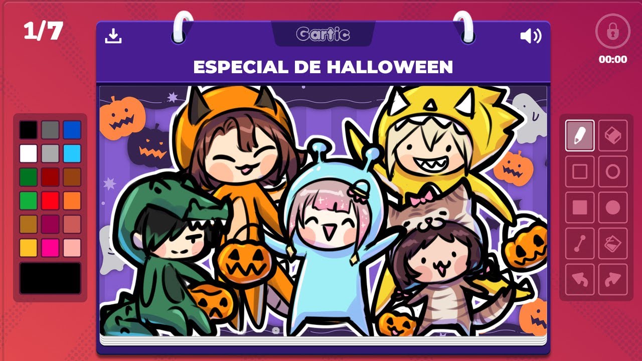 GARTIC PHONE SPOOKY pidiendo Halloween  🎃