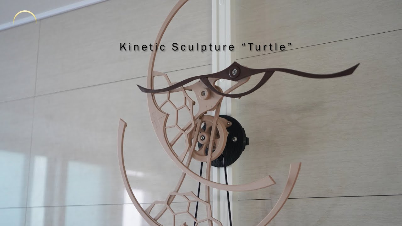 Turtle swimming in the sea (Turtle, Kinetic Art)