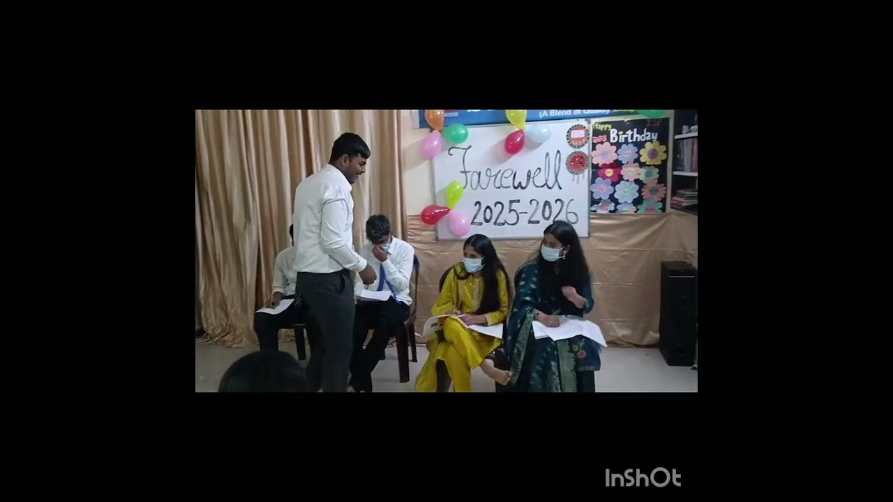 Farewell Party play by XI class Bhvit, Nikhil, Rohit, Bhumi, Godamba.