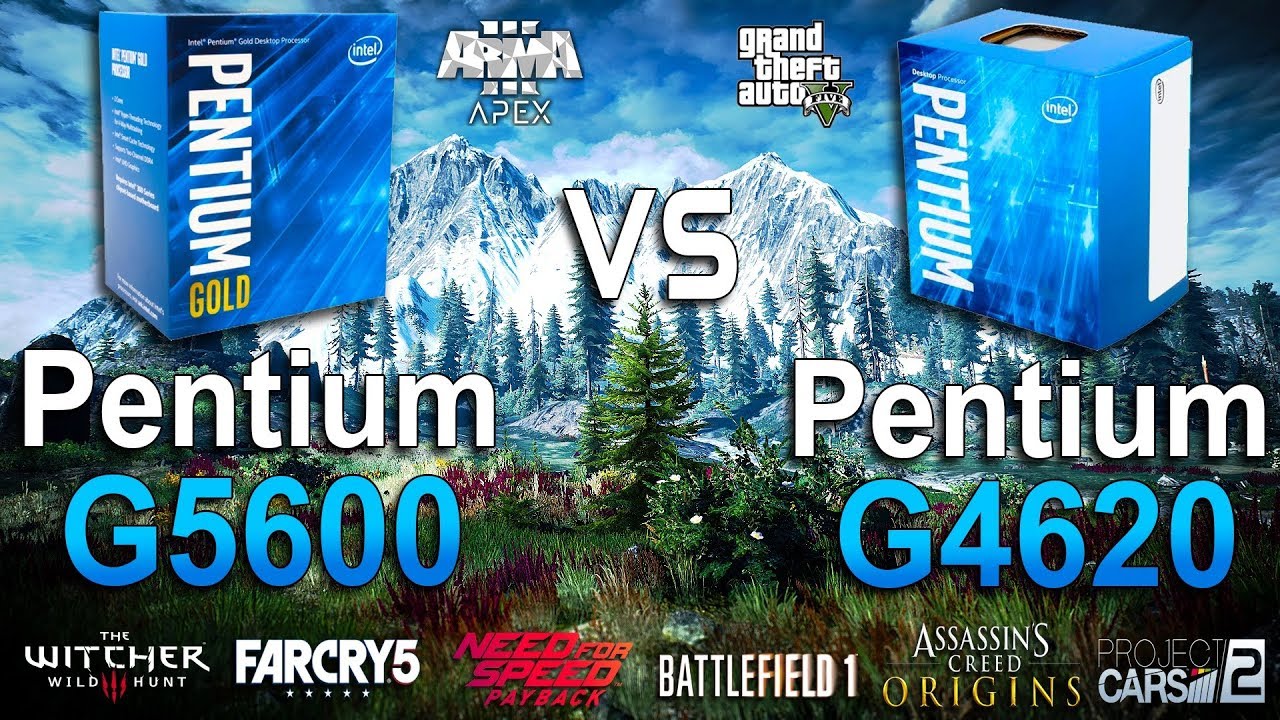 Pentium G5600 vs G4620 Test in 8 Games