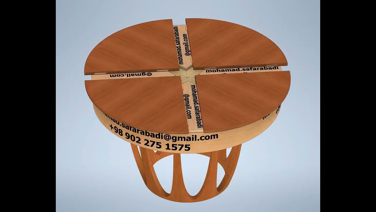 Expanding Circular Dining Table