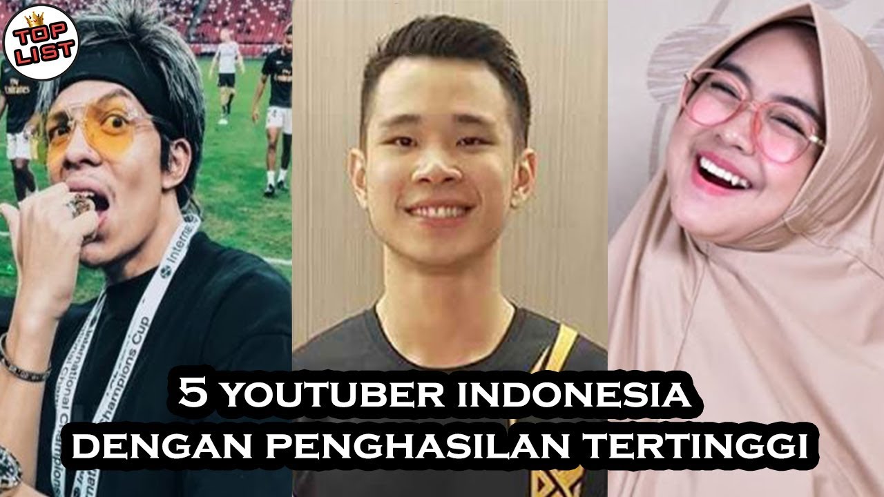 Bikin Ngiiler Gajinya, Inilah 5 Youtuber Indonesia Dengan Penghasilan Tertinggi