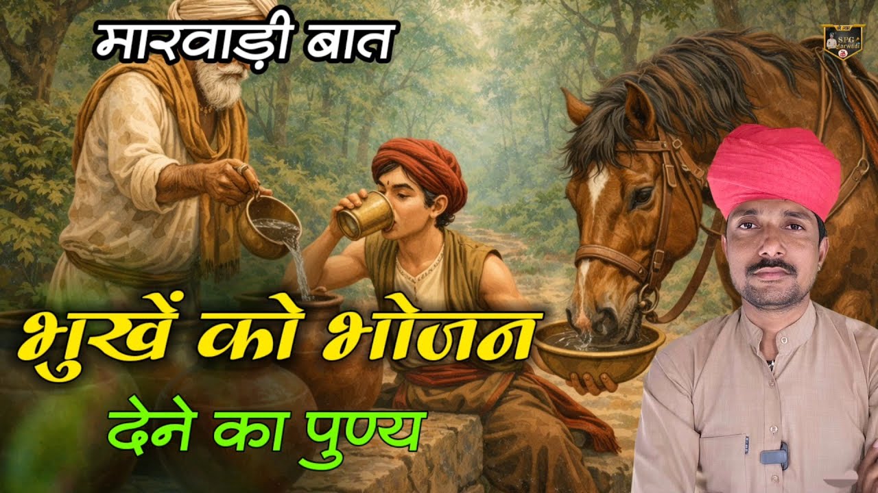 🛑भुखे को भोजन देने का पुण्य मारवाड़ी बात || पुण्य से मौत टळ गई || चम्पालाल प्रजापत बामणी 