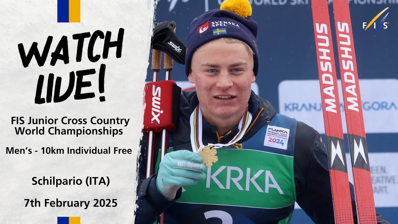 LIVE: FIS Nordic JWC 2025 Schilpario (ITA) - 10km Individual Free Men