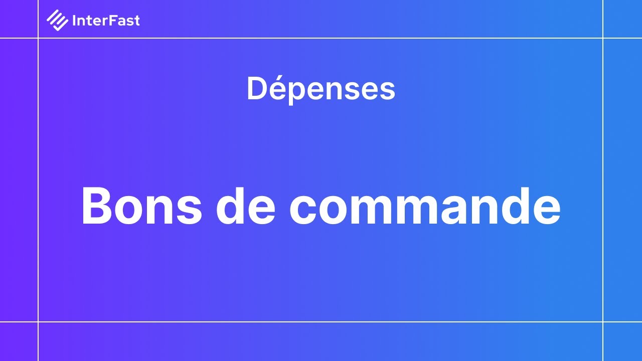 Achats - Bon de commande