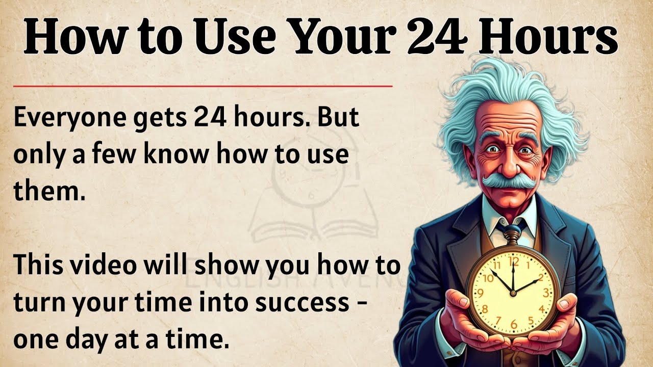 How To Use Your 24 hours || Graded Reader || Improve Your English Fluency ✅️