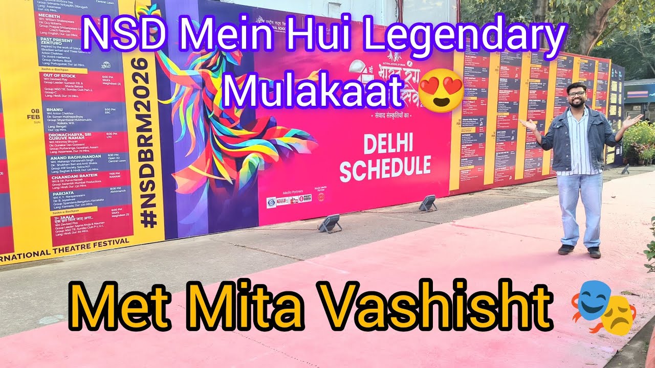 Legendary Mulakaat with Mita Vashisht😊 #nationalschoolofdrama #indianactresses #legendary #brm2026  