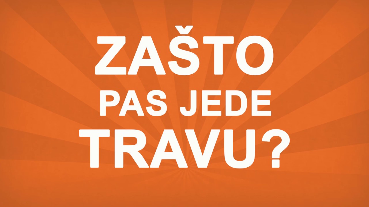 ZASTO PSI JEDU TRAVU