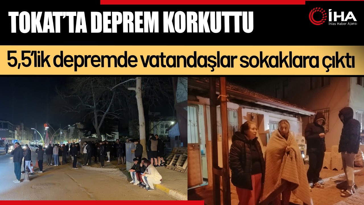 Tokat’ın Niksar İlçesinde 5,5 Büyüklüğünde Deprem