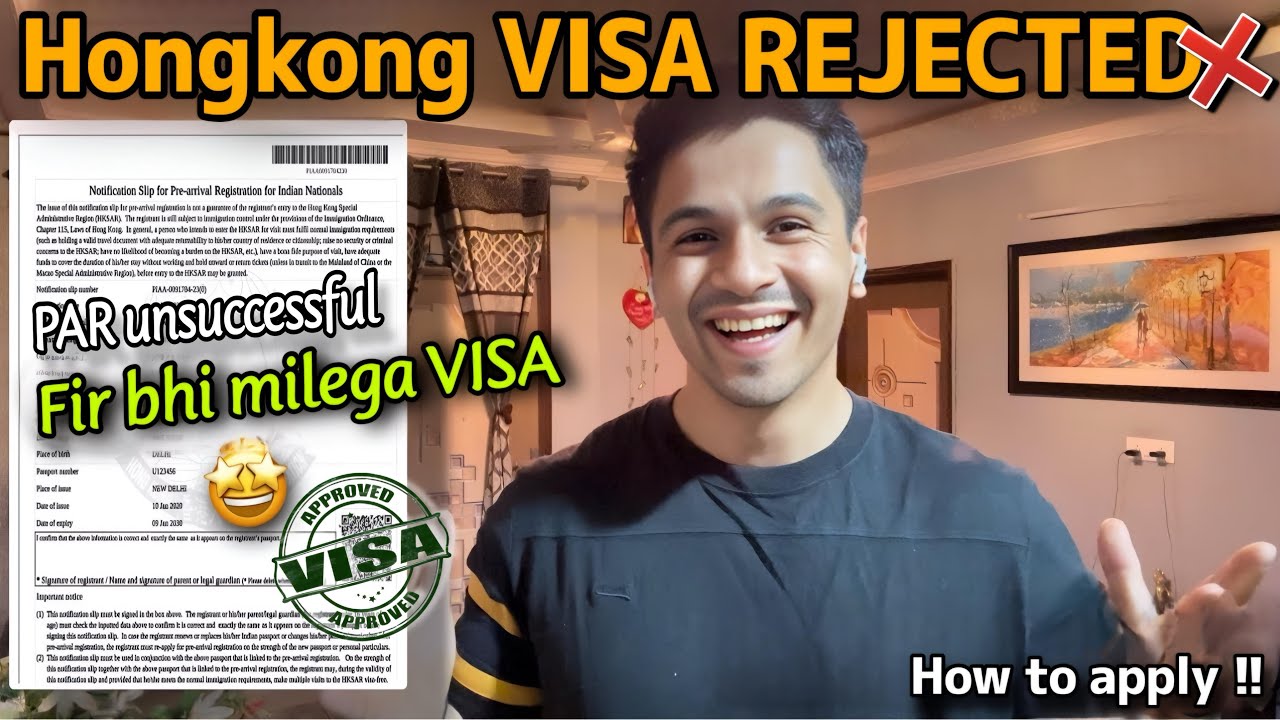 HONGKONG PAR UNSUCCESSFUL Rejected | HOW TO APPLY VISA for Hongkong | Complete Guide