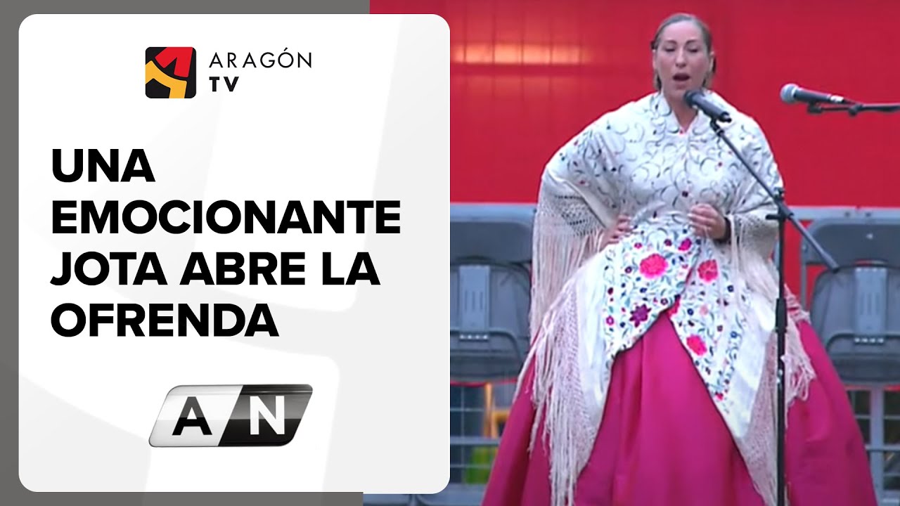 Una emocionante jota abre la Ofrenda en Aragón TV