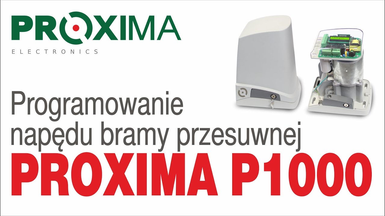 Programowanie napędu Proxima P1000 - omówienie funkcji