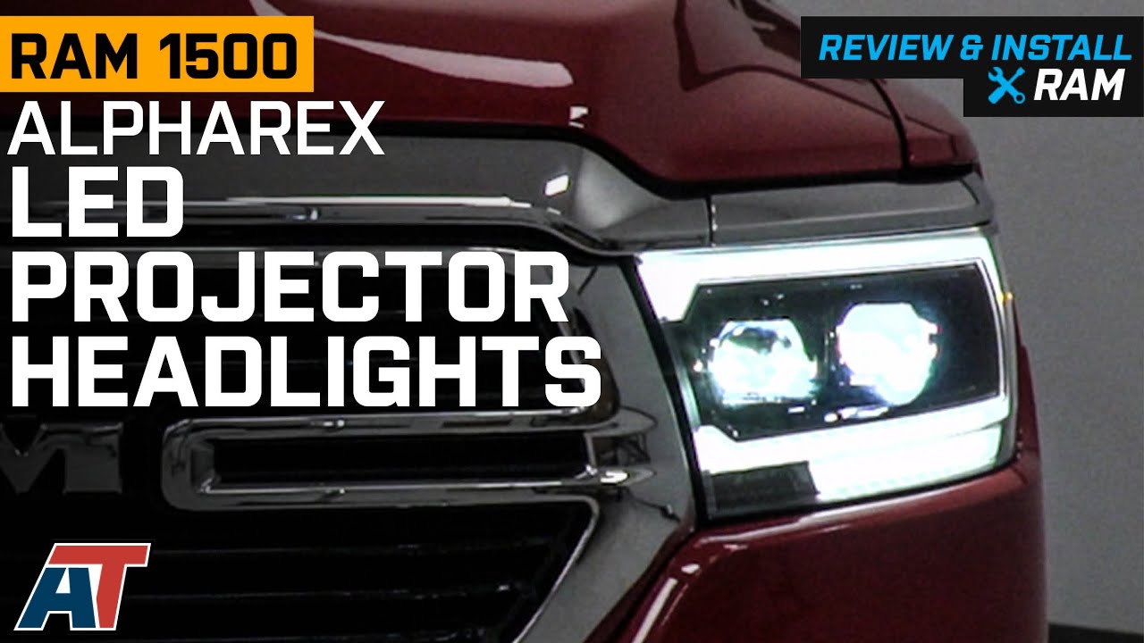 2019-2023 RAM 1500 AlphaRex LED Projector Headlights Review & Install