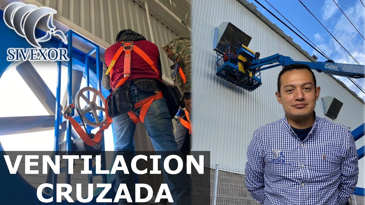 #ventilación cruzada para #naves #industriales realizada por #sivexor