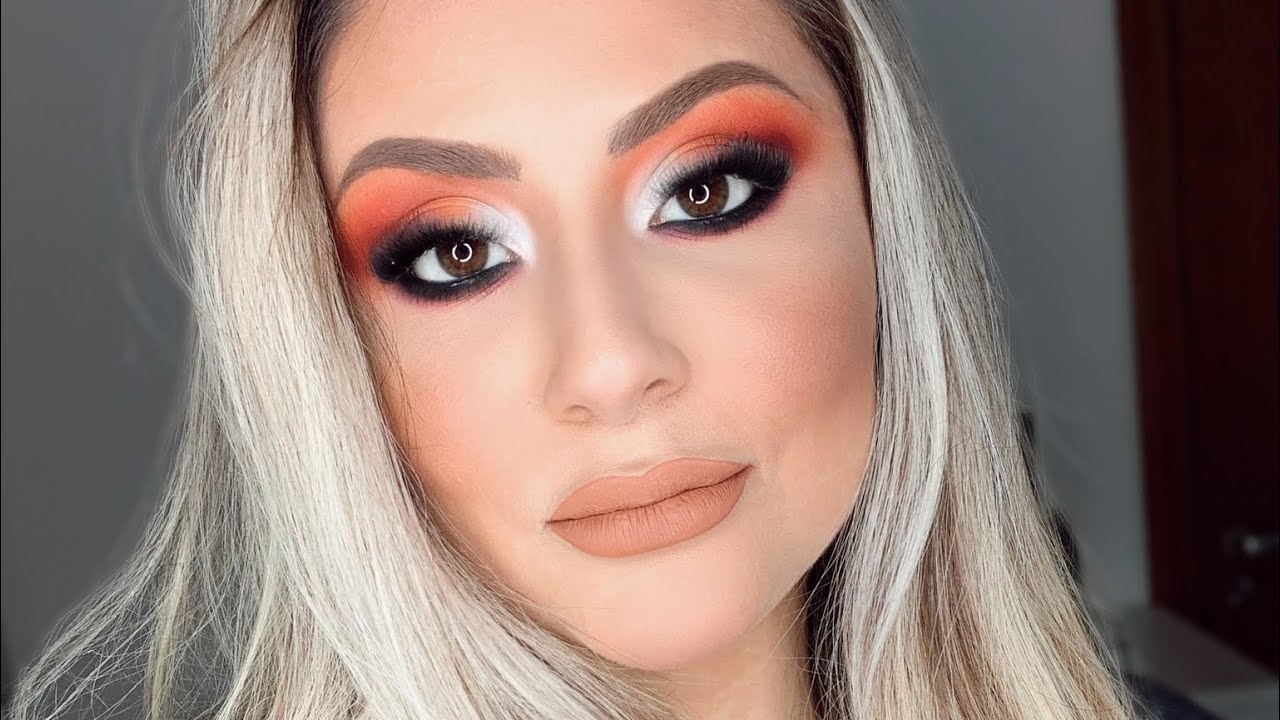 ESFUMADO LARANJA! O MAIS LINDO DA VIDA COM PALETA LUV BEAUTY