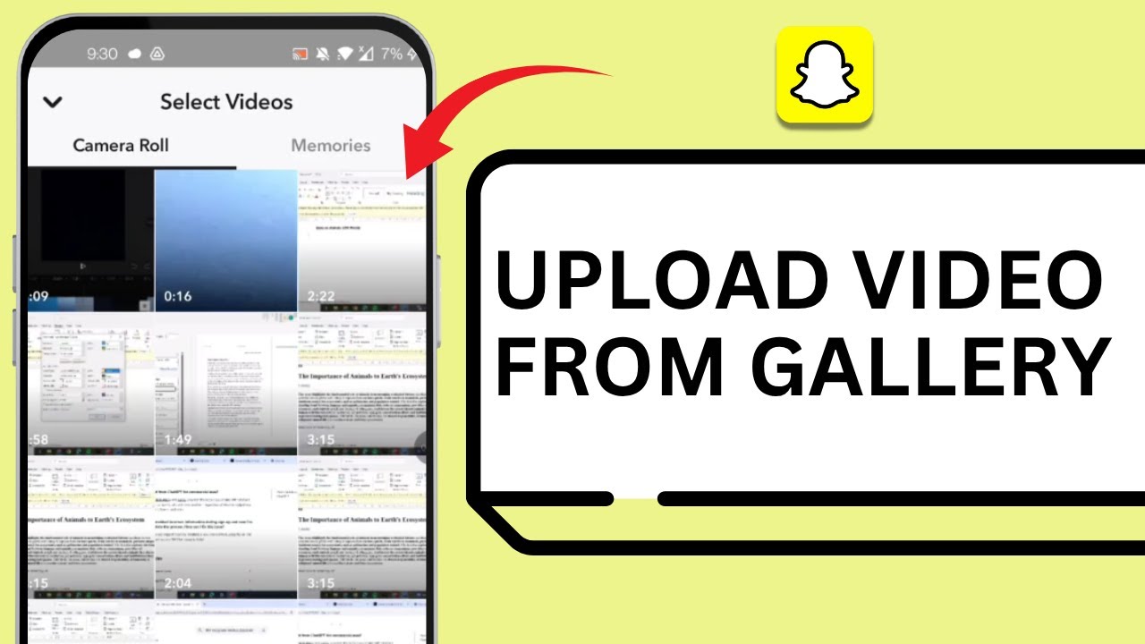 How Do You Upload A Gallery Video to Snapchat Spotlight!