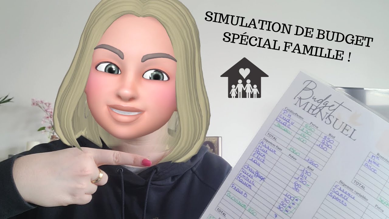 SIMULATION DE BUDGET D'UNE FAMILLE COMPLETE