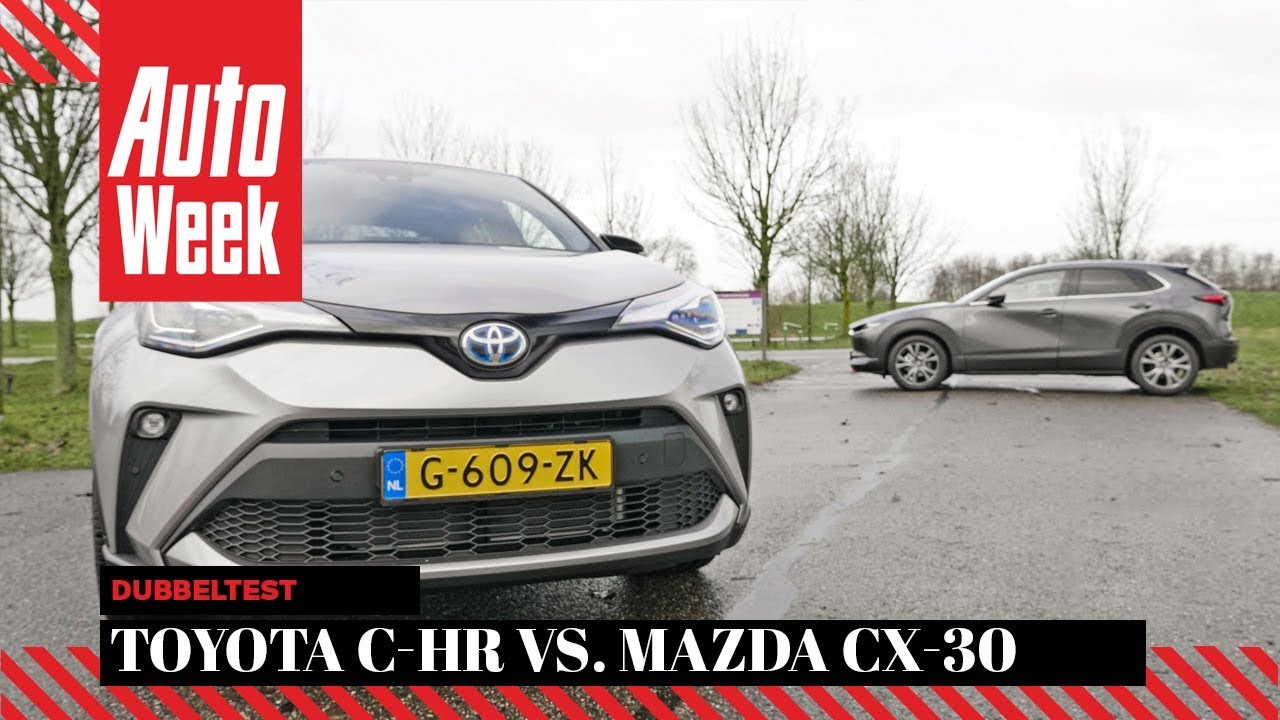 Mazda CX-30 vs. Toyota C-HR - AutoWeek dubbeltest - English subtitles