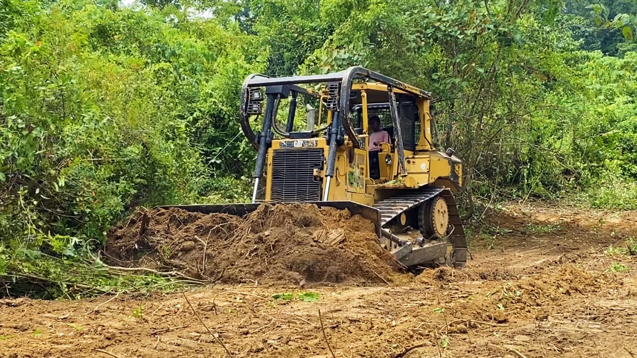 After Clearing Land, Caterpillar D6R XL Bulldozer Paves Way for Americans