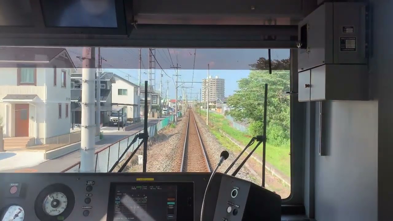 [前面展望]東武宇都宮線西川田駅から江曽島駅