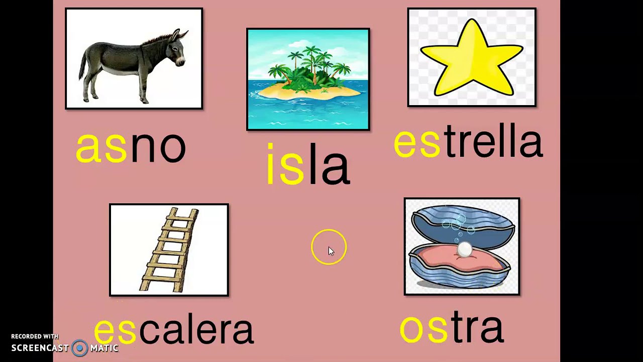 SÍLABAS INVERSAS; AS -ES- IS- OS-US