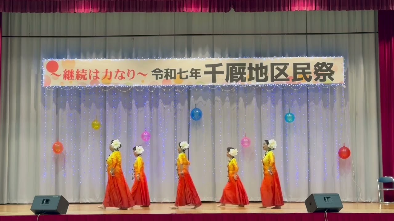 2025.3.9令和7年千厩地区民祭 フラハウオリさん（ワヒネイリケア・アイアイオラアクウアロハ・ハナミズキ・レインボー）