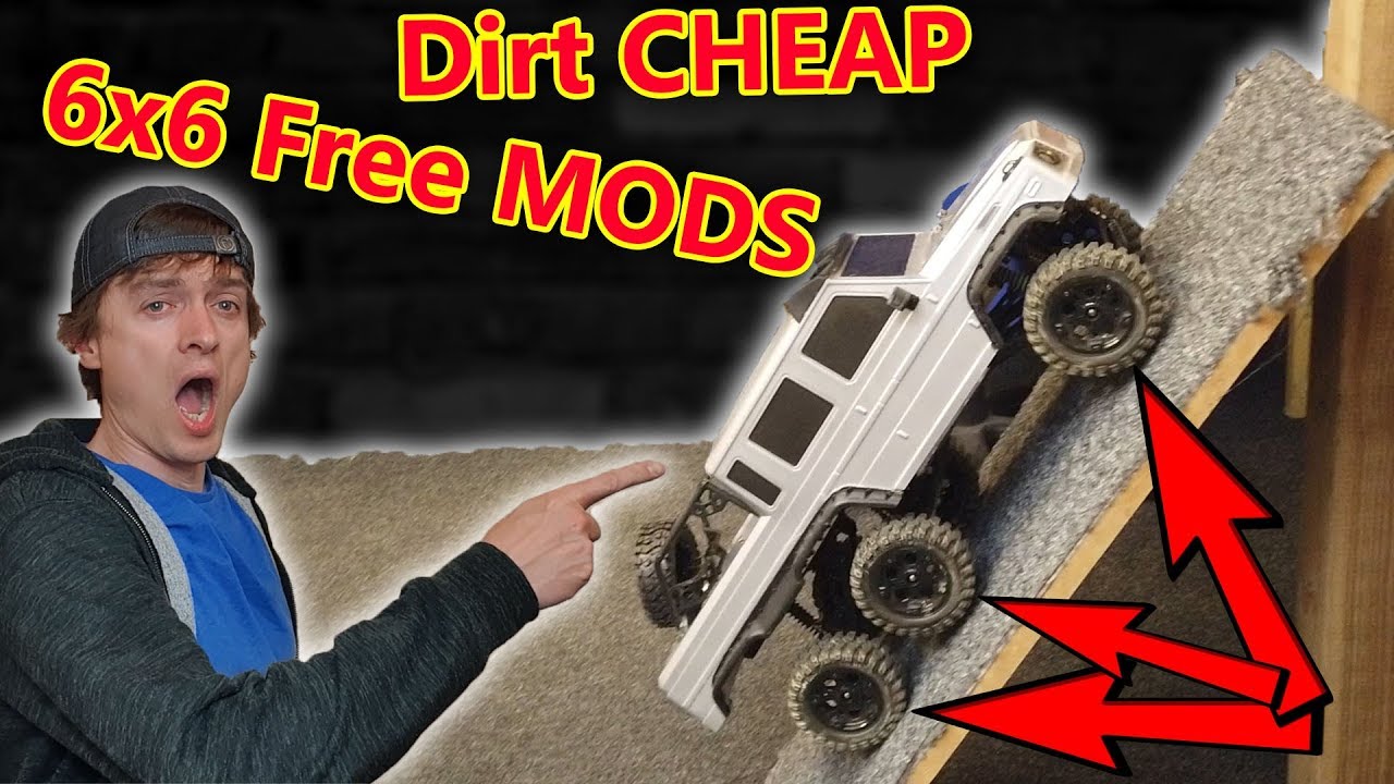 Dirt Cheap 6x6 RC Car FREE Mods + Test