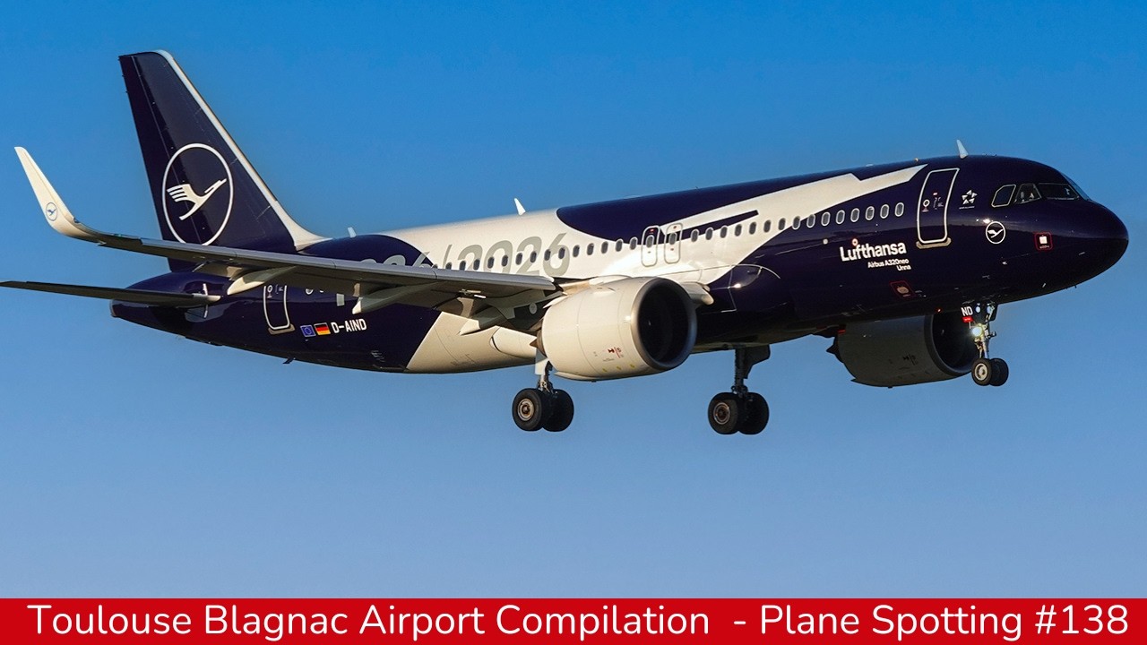 TOULOUSE Blagnac Airport, Plane Spotting, Compilation #138  :  Cygnus, CSA, RAM, Lufthansa, Beluga..