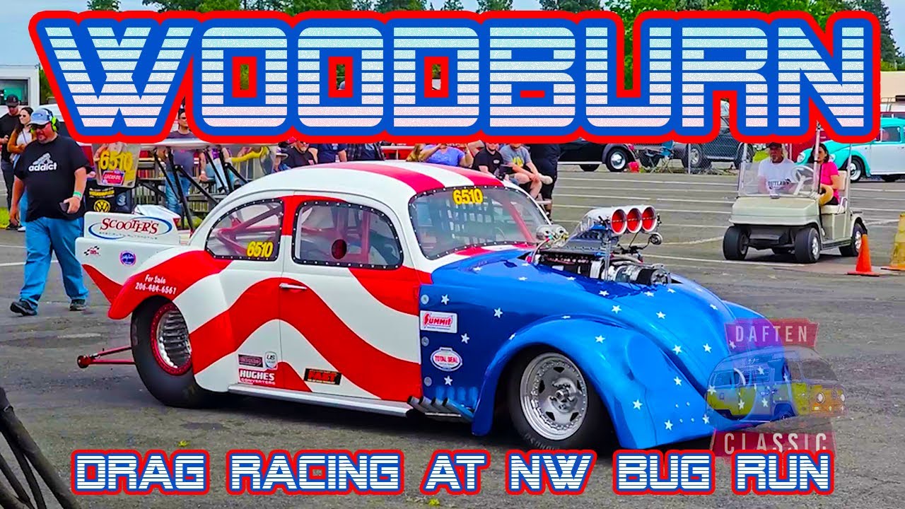 Гонки на VW Bug Drag Racing на NW Bug Run в Вудберне, штат Орегон, 2024