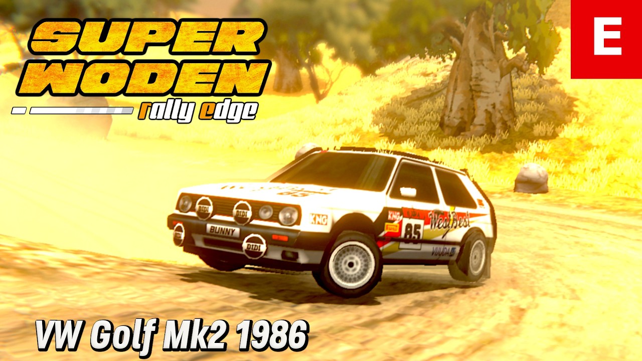 Super Woden Rally Edge – VW Golf Mk2 1986 White – Class E – 181 HP