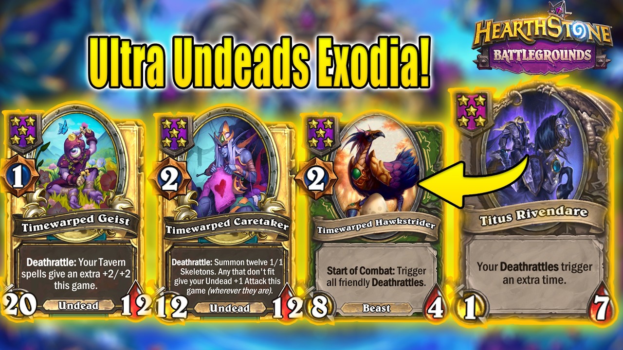 My Favorite Undeads Exodia Build That's Actually Really Rare! | Christian Hearthstone Battlegrounds
