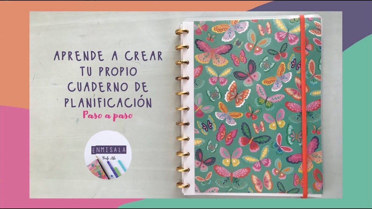 Cómo hacer un cuaderno de discos paso a paso. Tutorial cuaderno de planificación 2021