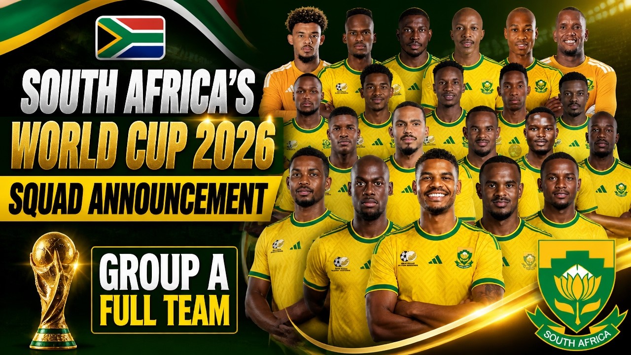 🇿🇦 SOUTH AFRICA World Cup 2026 Squad | The 26 Players Chosen!