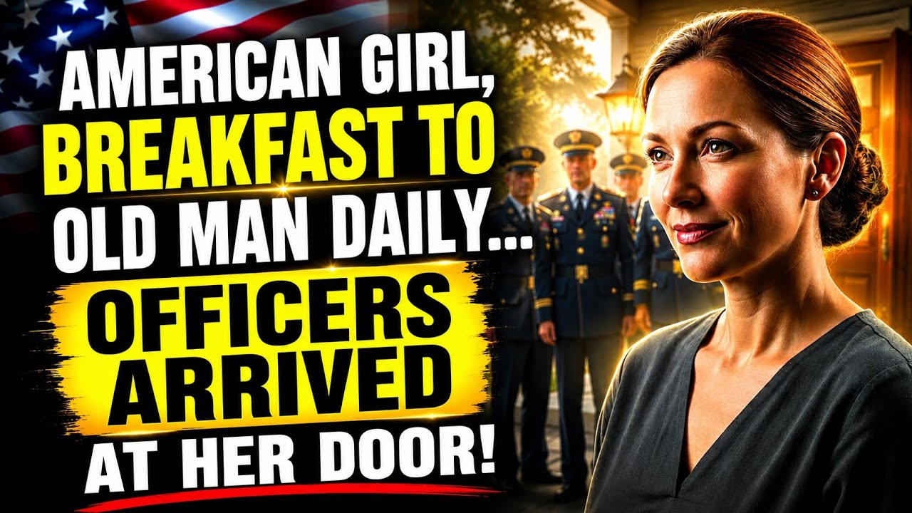An American Girl Brought Breakfast to Old Man Daily. One Day Military Officers Arrived at Her Door..