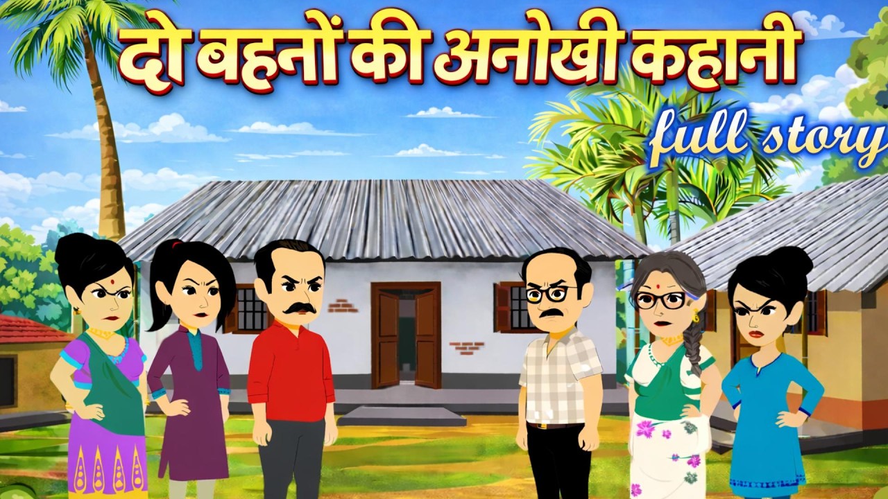 दो बहनों की अनोखी कहानी Full Story | Hindi Kahani | Cartoon Kahani | Emotional Kahani | New Kahani