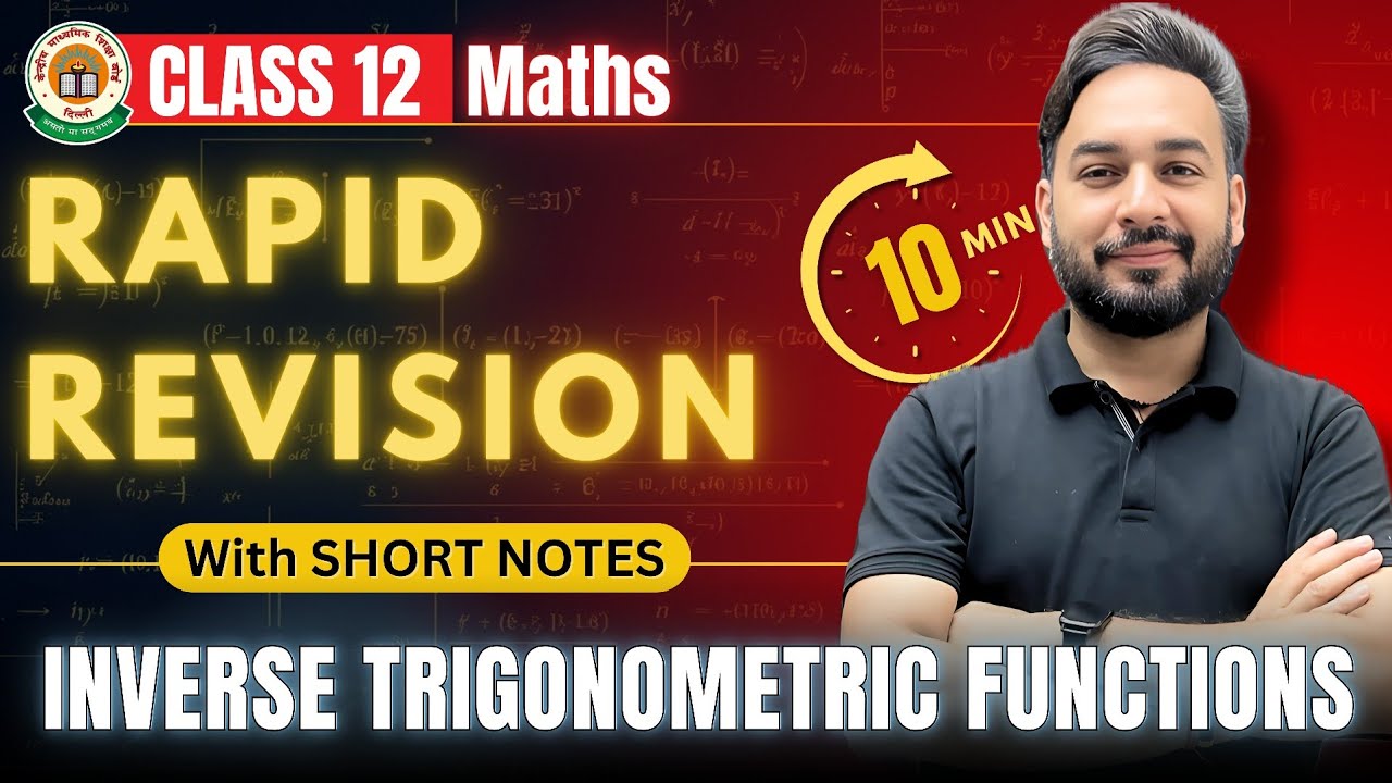 Inverse Trigonometric Functions in 15 Mins🔥😱 | Rapid Revision Class 12 Maths | Board Exams 2024-25