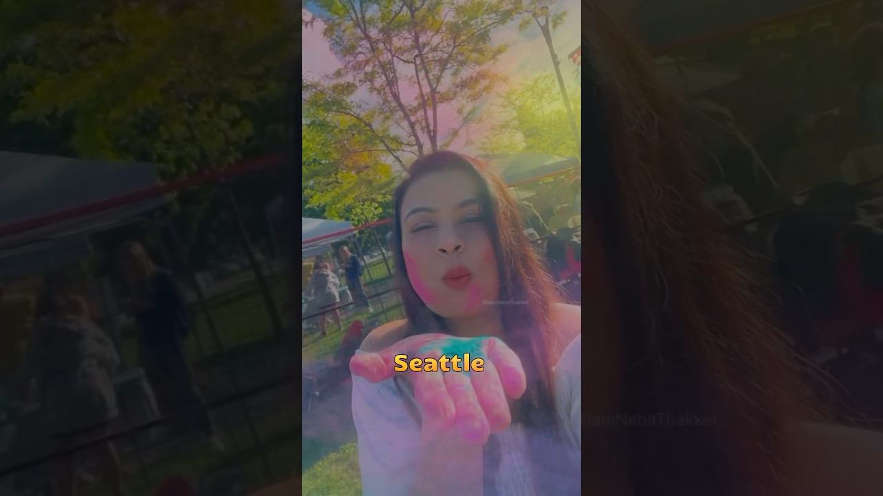Holi 2025 in Seattle, Washington USA #holi #indiansinamerica #seattlecenter #indianbloggerincanada