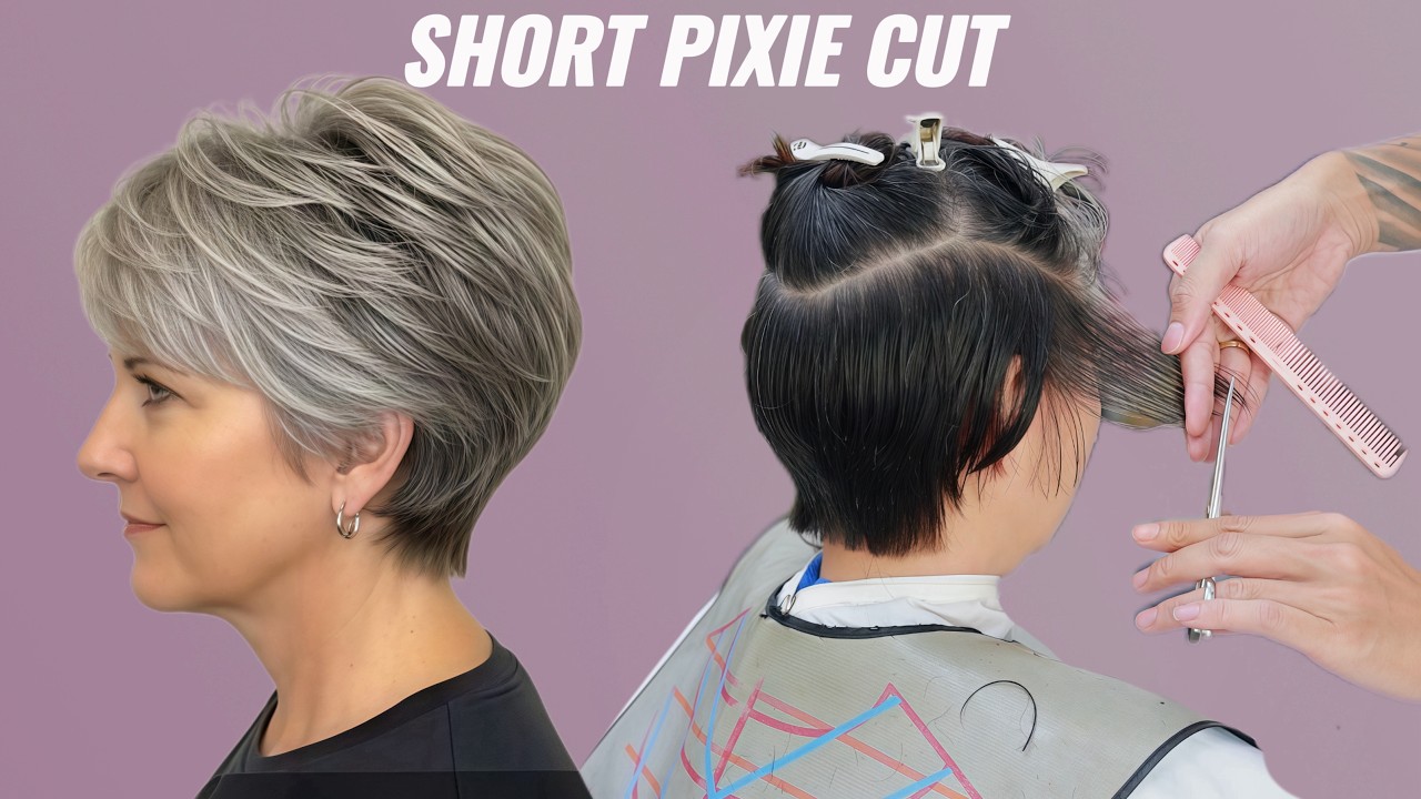 Pixie Cut Technique | Short Layered Haircut Tutorial (Step-by-Step) | Professional Haircut