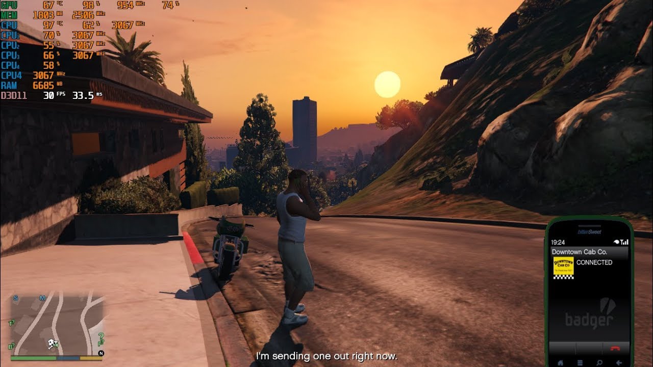 GTAV gameplay i3 540 and gt710 in 2019