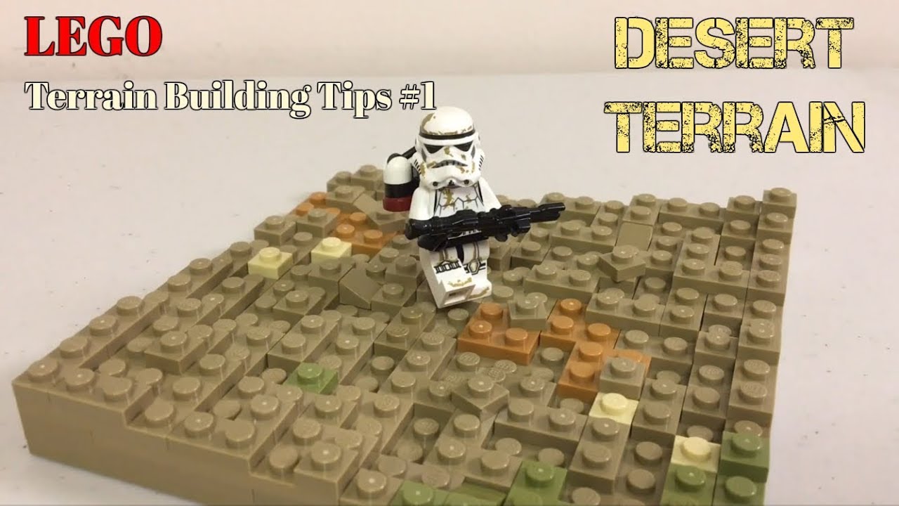 Lego Terrain Building Tips #1- |Desert Terrain| [Speedbuild]