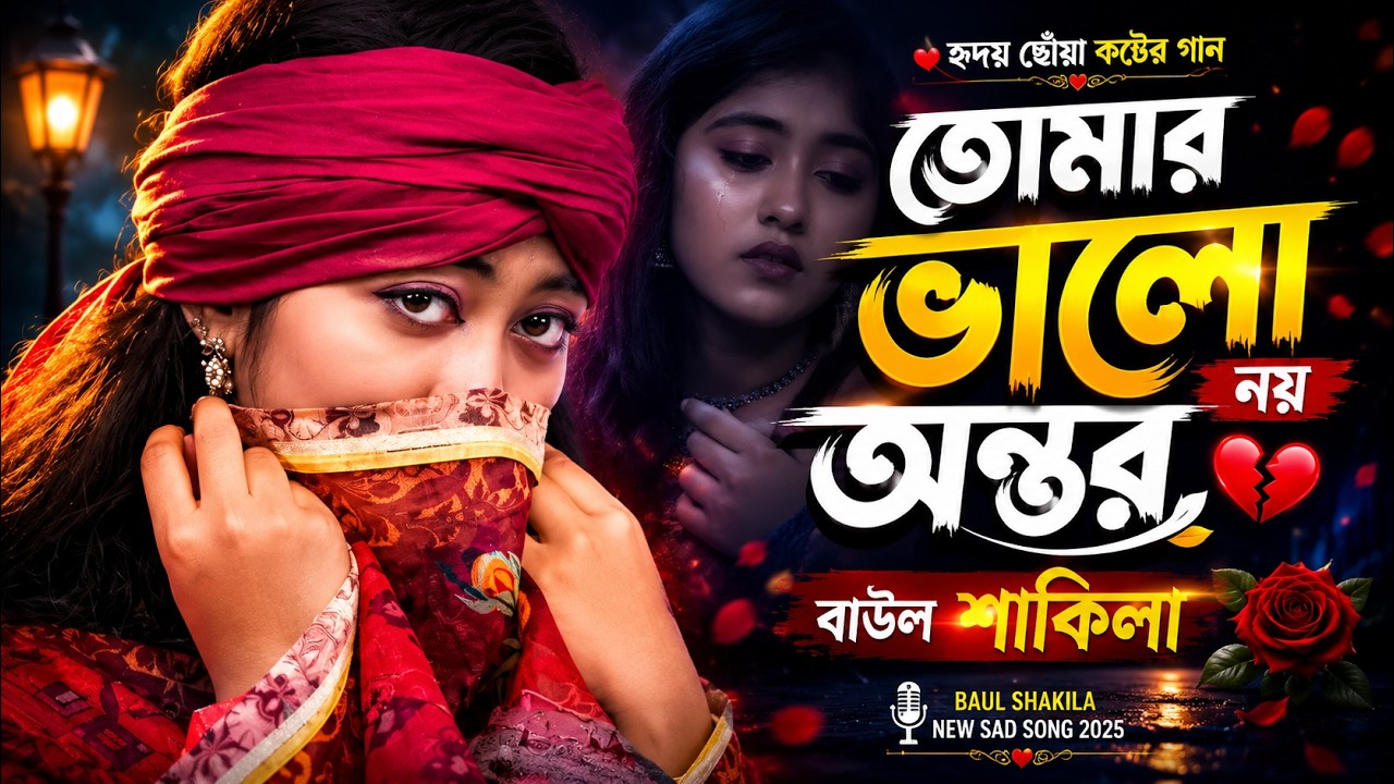 তুমি দেখিতে সুন্দর তোমার ভালো নয় অন্তর | নতুন বাউল বিচ্ছেদ গান ২০২৬ | বাউল শাকিলা | Studio Version