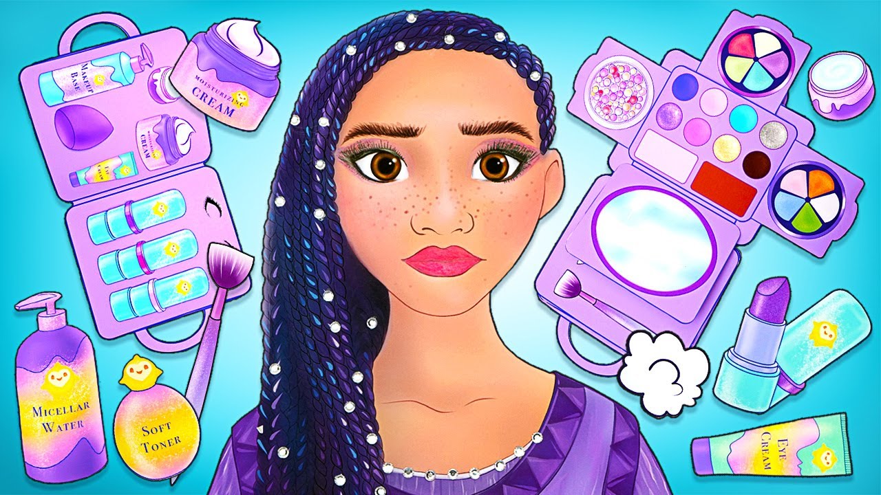 Beauty Salon for Asha! Makeover for Paper Dolls