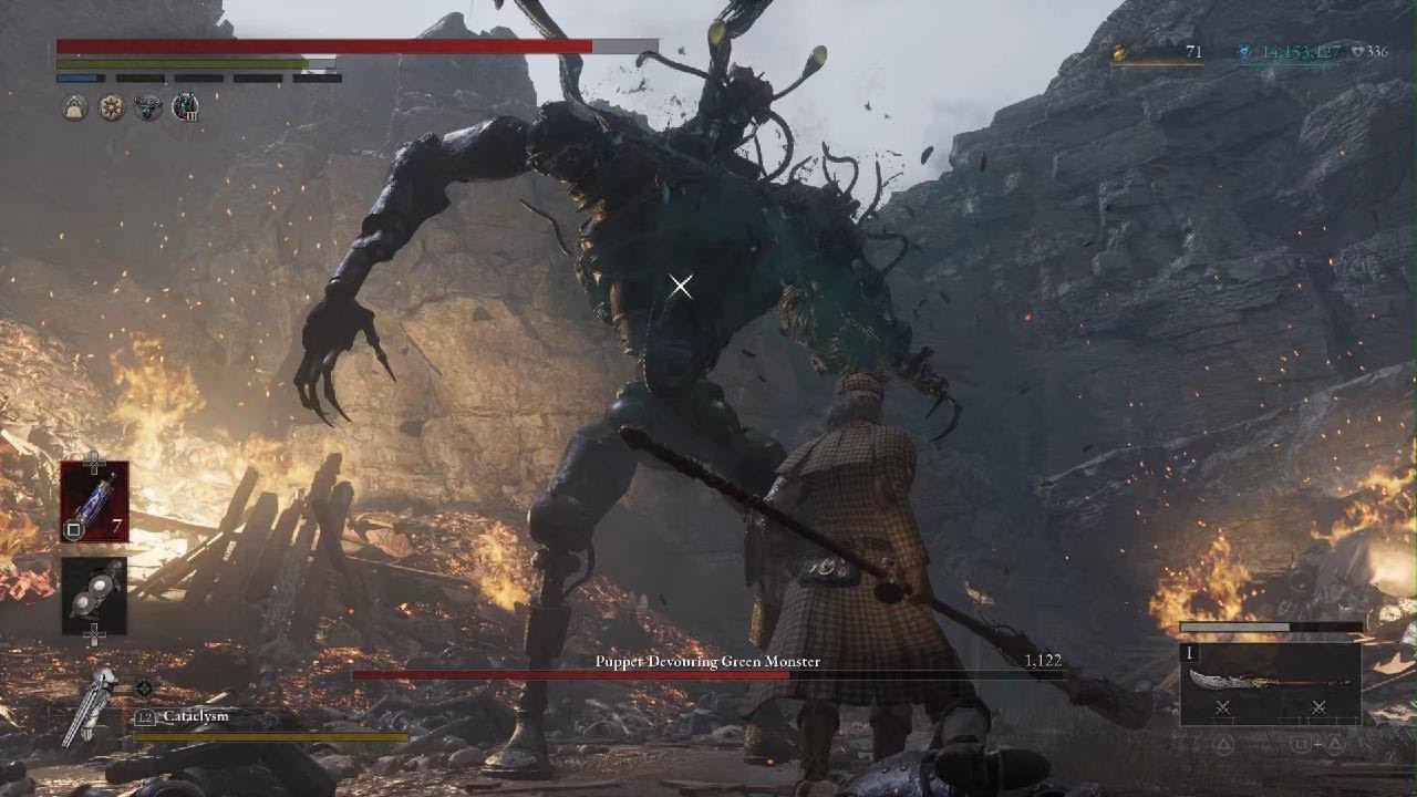 Lies of P Boss Weapon Challenge Run Green Monster of the Swamp Rank 5