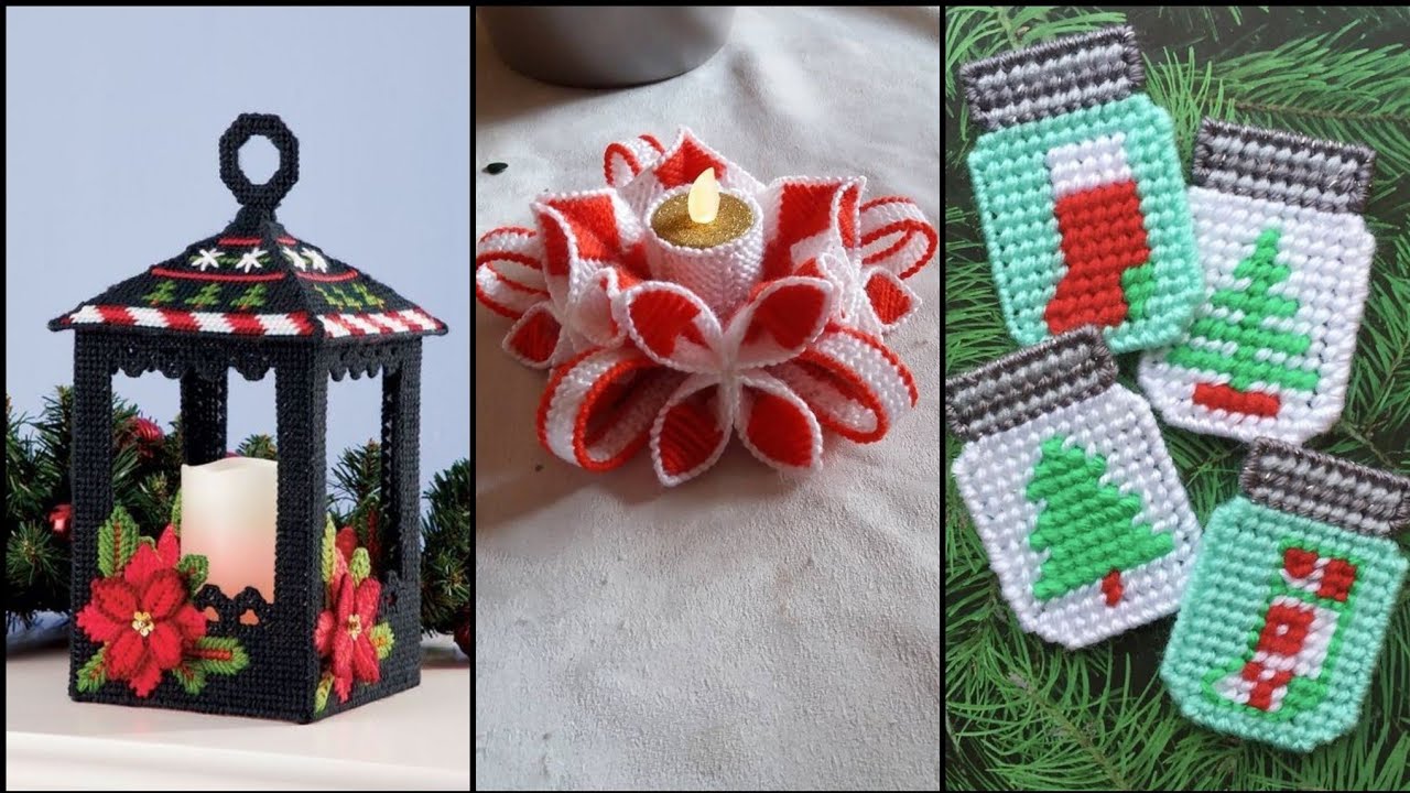 DIY Plastic Canvas Crafts - Amazing Plastic Canvas Craft Ideas -Handmade Decor - Amazing Craft Ideas
